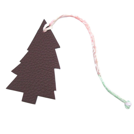 Hermes Petit Ash Tree Togo Chevre Brown Orange Bag Charm Key Holder