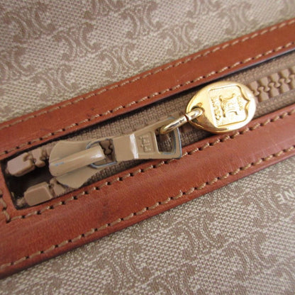 Celine Macadam Leather Beige Brown Clutch — view 4