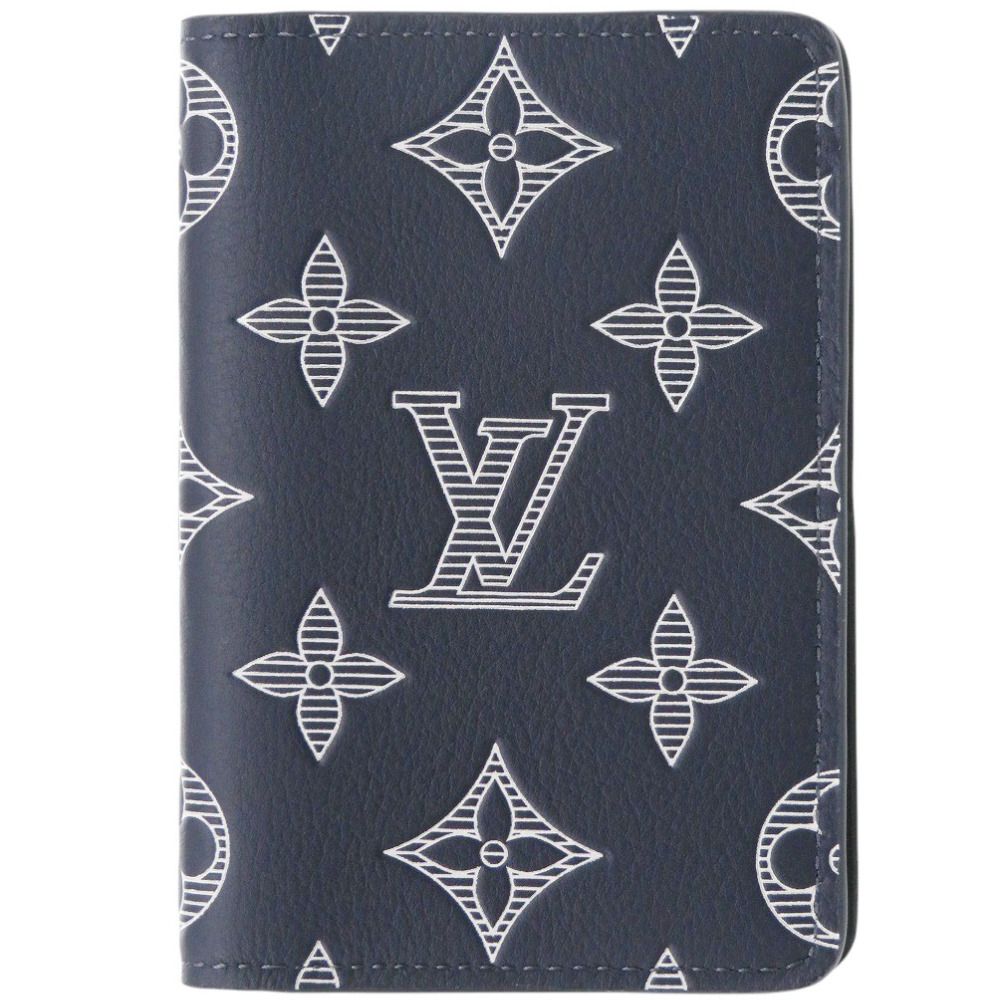 Louis Vuitton Organizer de Poche Monogram Shadow IC Blue Marine Card Case