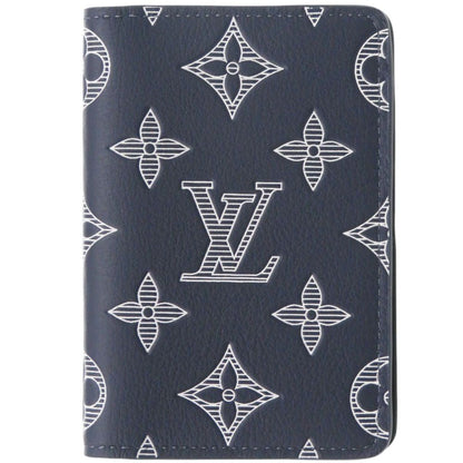 Louis Vuitton Organizer de Poche Monogram Shadow IC Blue Marine Card Case