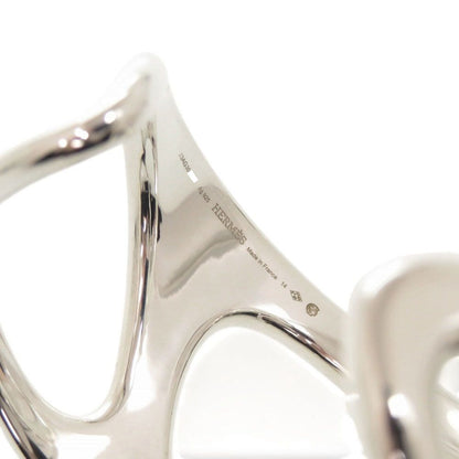 Hermes Chaine D'ancre Punk 14 925 Sterling Silver Bangle Bracelet — view 6