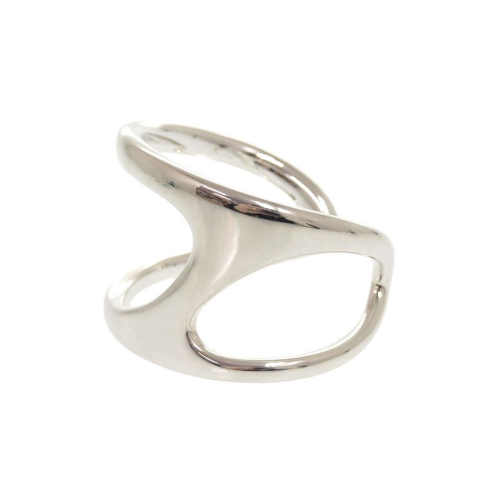 Hermes Chaine D'ancre Punk 14 925 Sterling Silver Bangle Bracelet — view 3