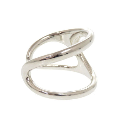 Hermes Chaine D'ancre Punk 14 925 Sterling Silver Bangle Bracelet — view 5