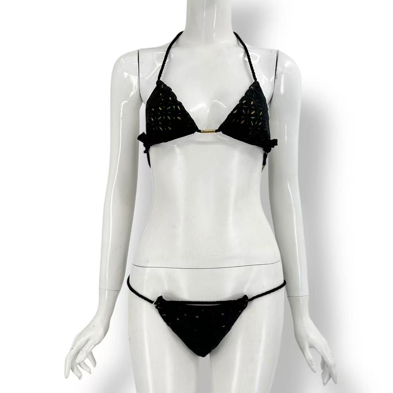 Louis Vuitton Swimsuit Separate Black Swimwear