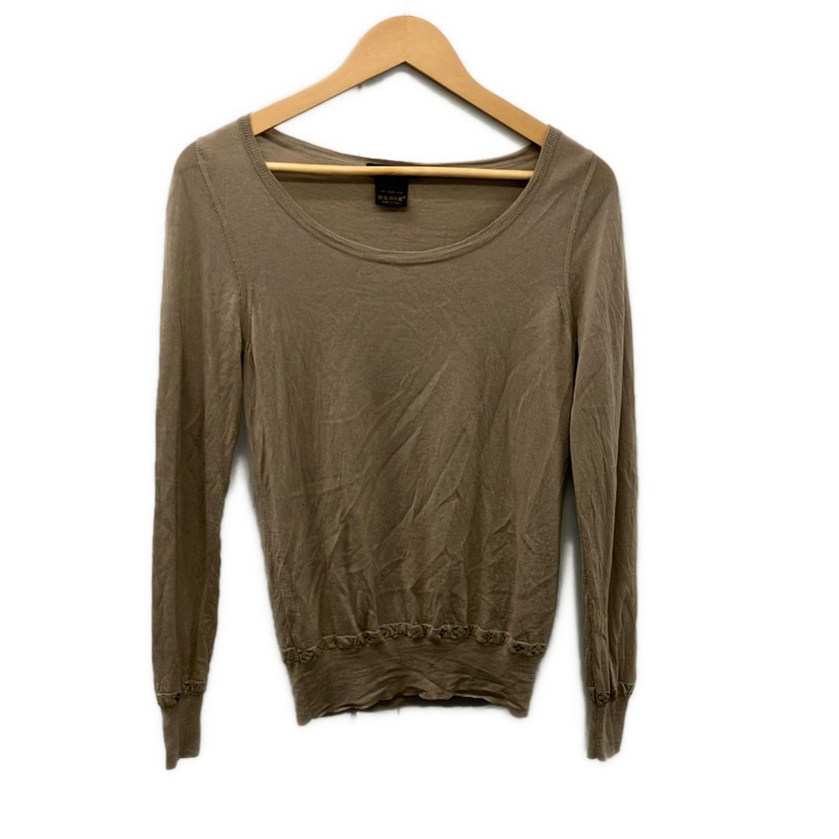Louis Vuitton Long Sleeve Sweater S Brown Lame Monogram Pattern