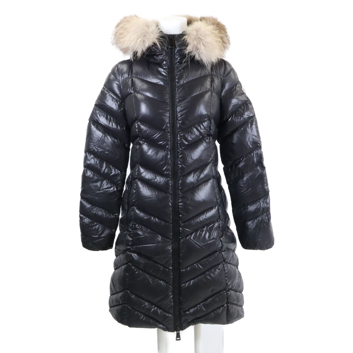 Moncler Fulmar Long Down Jacket with Fur 00