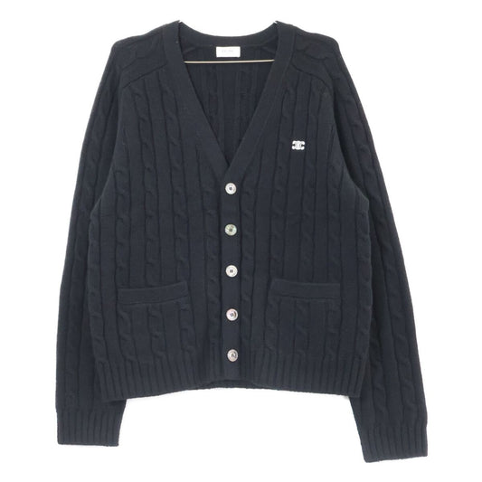 Celine Triomphe Embroidery Cashmere Knit Cardigan