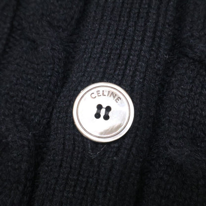 Celine Triomphe Embroidery Cashmere Knit Cardigan — view 6