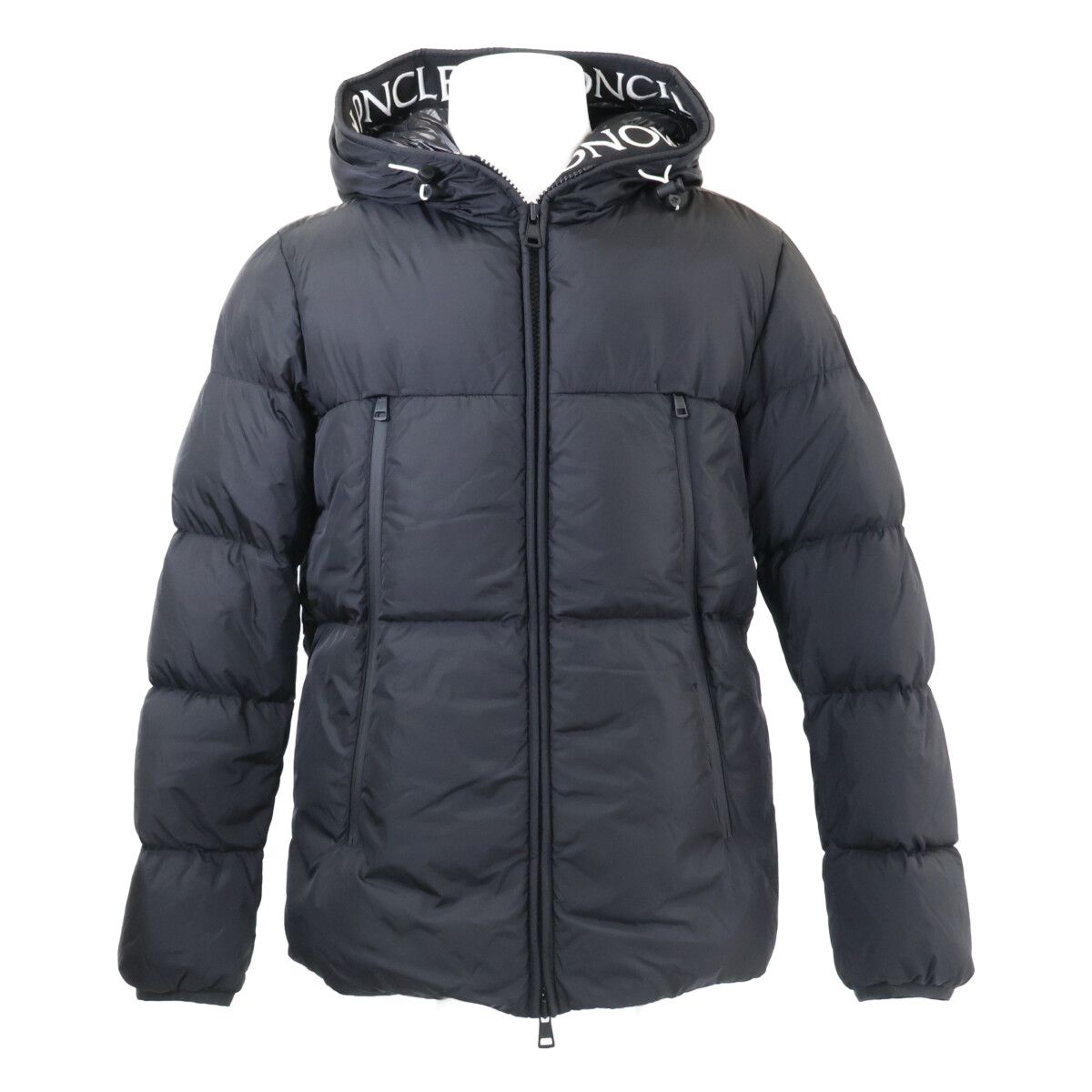 Moncler Montcla Inside Logo Embroidered Grosgrain Tape Hoodie Down