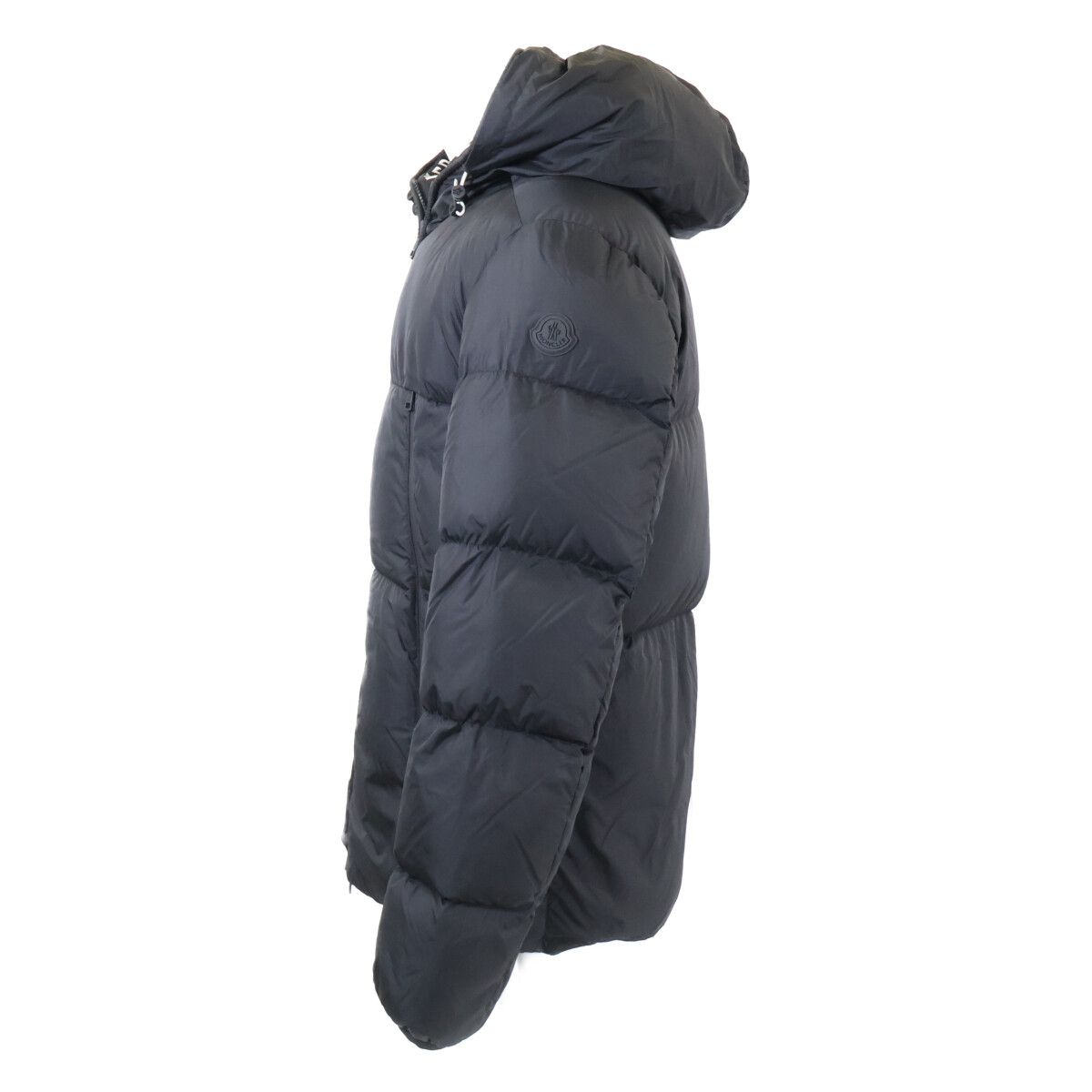 Moncler Montcla Inside Logo Embroidered Grosgrain Tape Hoodie Down — view 3
