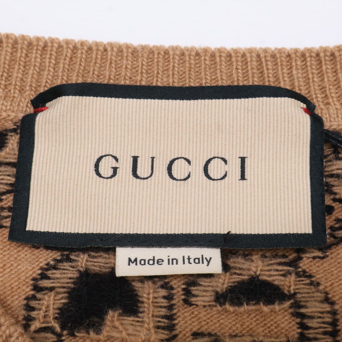 Gucci Similarly GG Jacquard Wool Knit Sweater XS — view 3