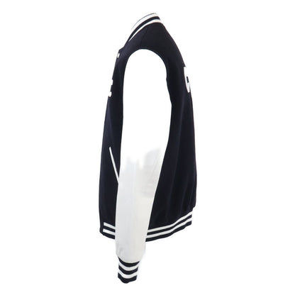 Celine Arm Lambskin Contrast Teddy Varsity Jacket 38 — view 3