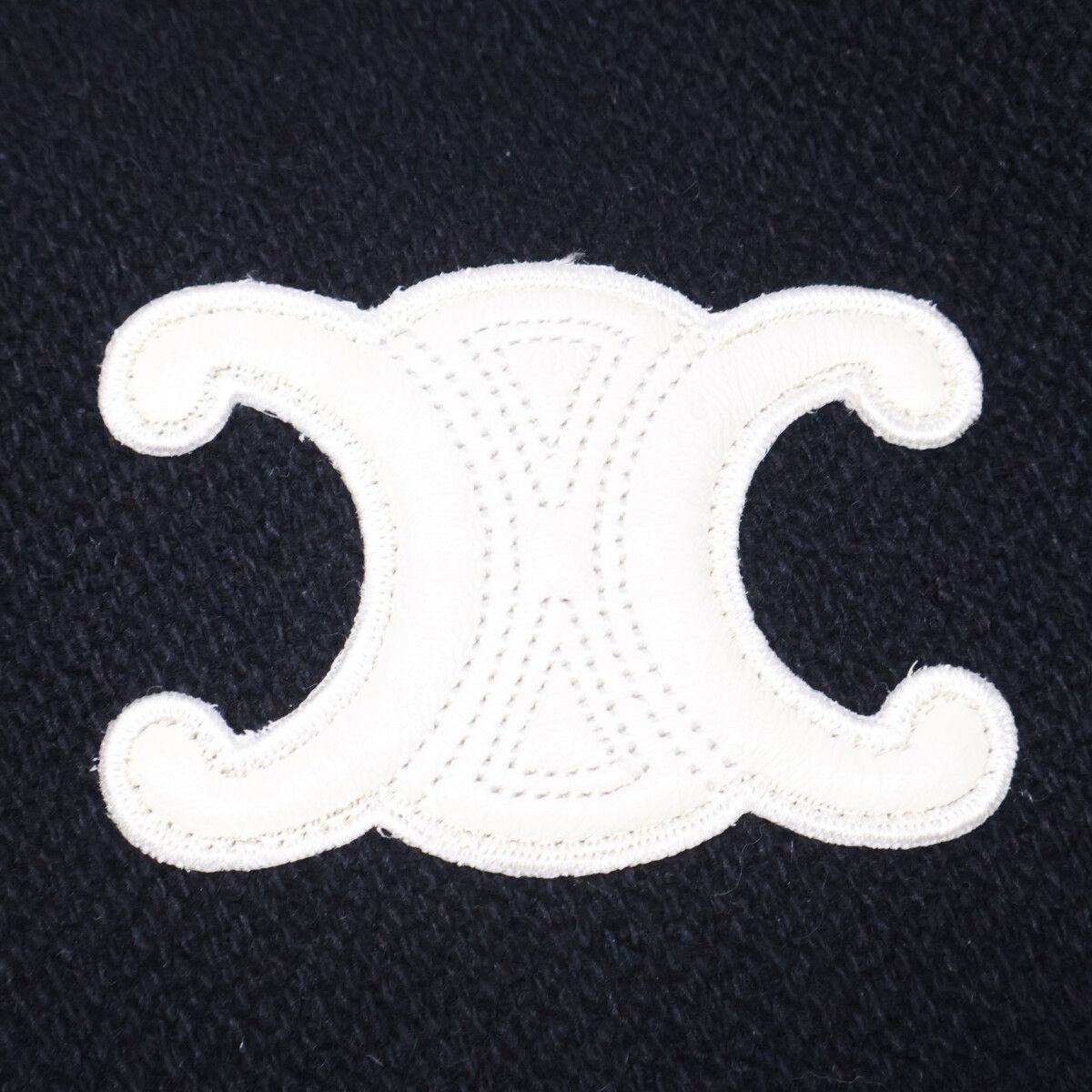 Celine Arm Lambskin Contrast Teddy Varsity Jacket 38 — view 7