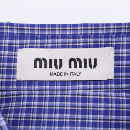 Miu Miu Check Long Sleeve Shirt 36 — view 3