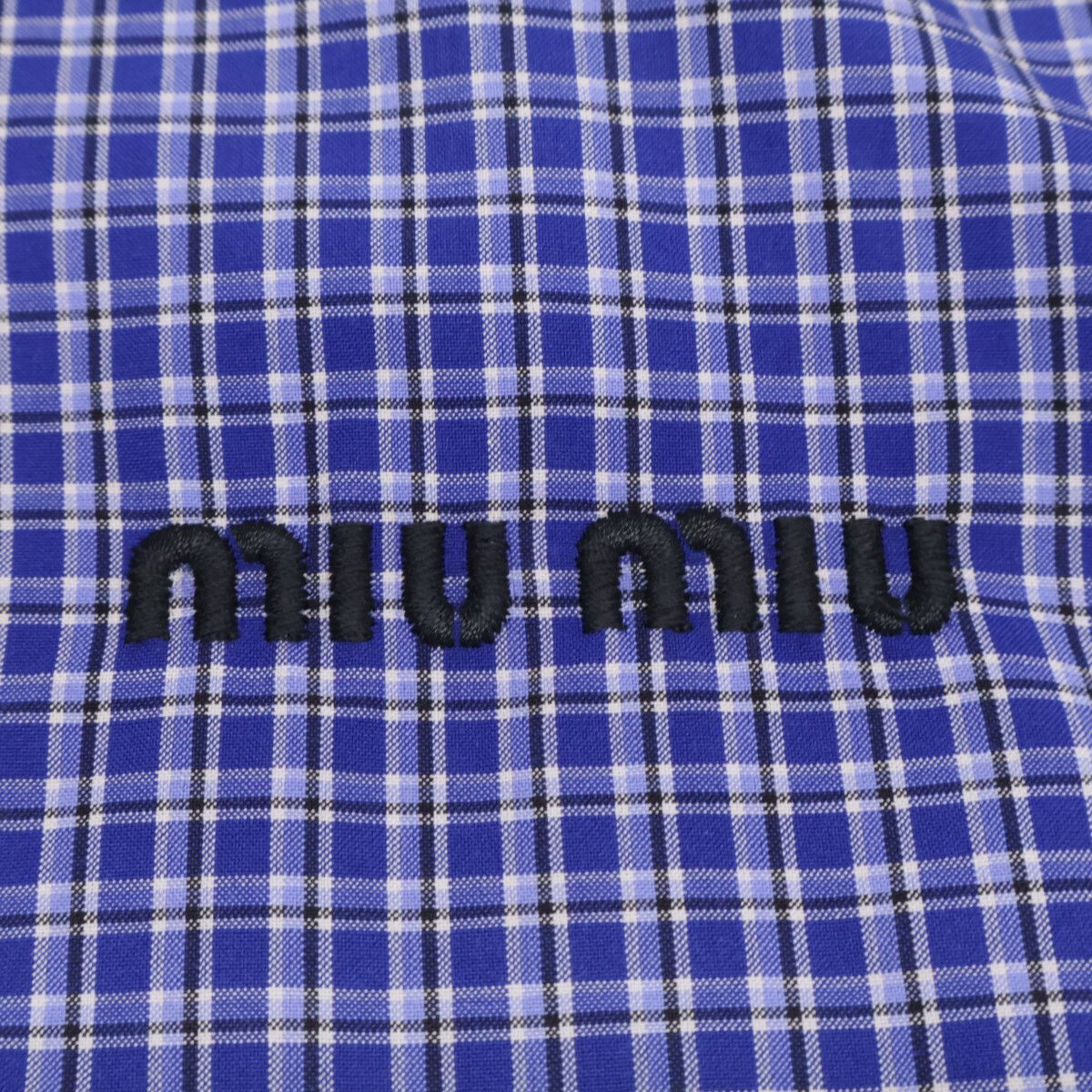 Miu Miu Check Long Sleeve Shirt 36 — view 6