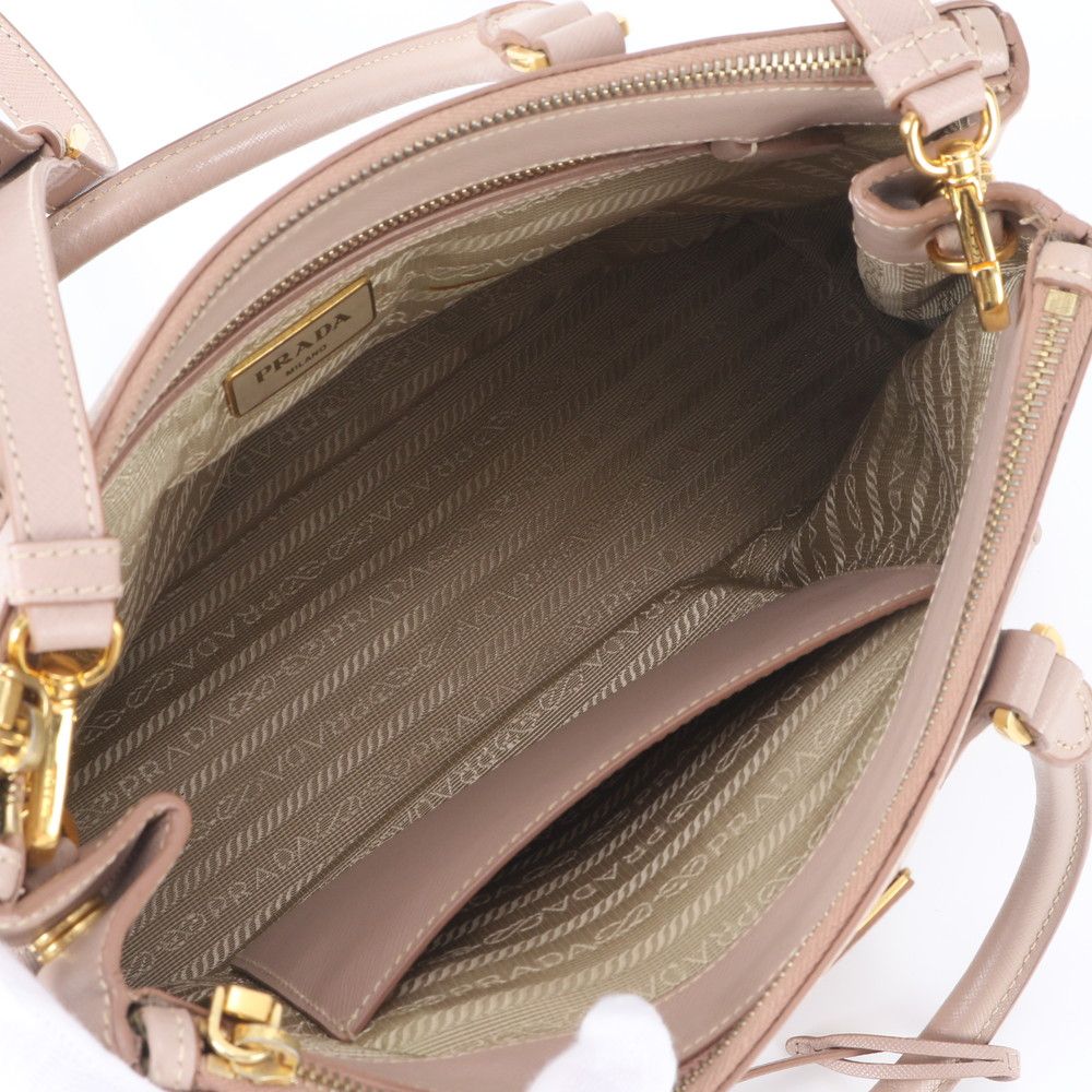 Prada Saffiano Leather Galleria 2-Way Shoulder Bag Crossbody — view 7