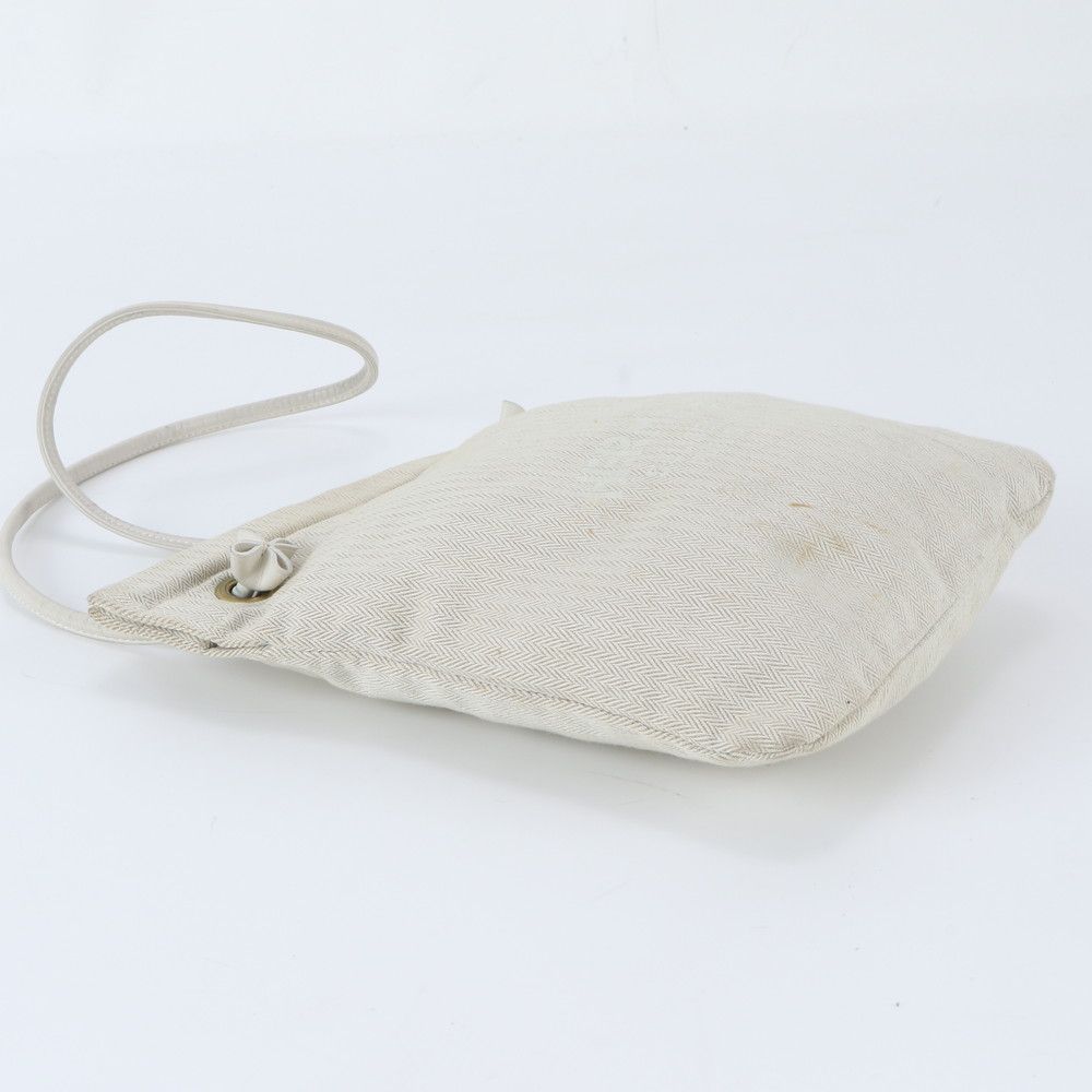 Hermes Aline de PM Toilet Blanc Leather Shoulder Bag Tote Hand — view 5