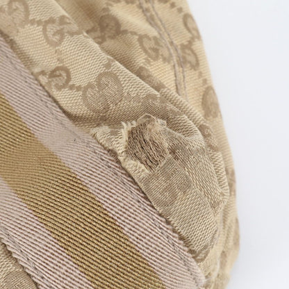 Gucci GG Canvas Leather Tote Shoulder Hand Brown Gold — view 8