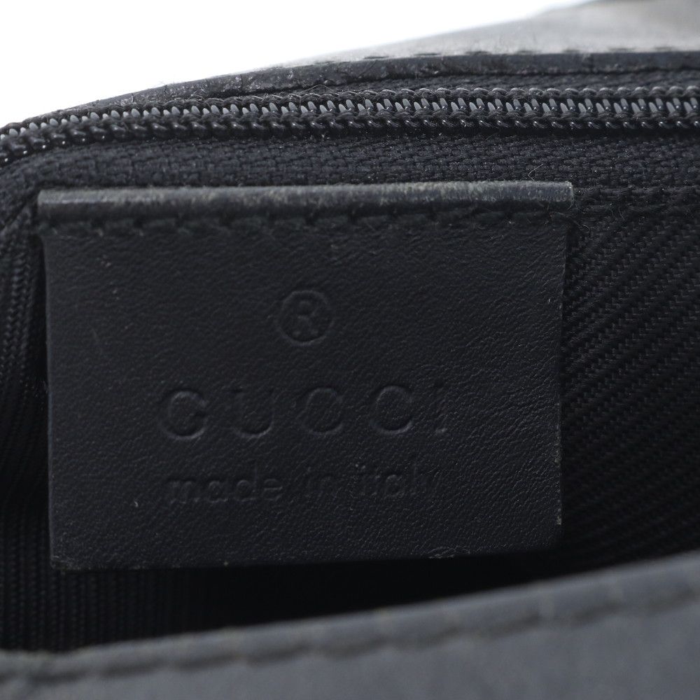 Gucci GG Canvas 002 Leather Tote Shoulder Hand Black — view 9