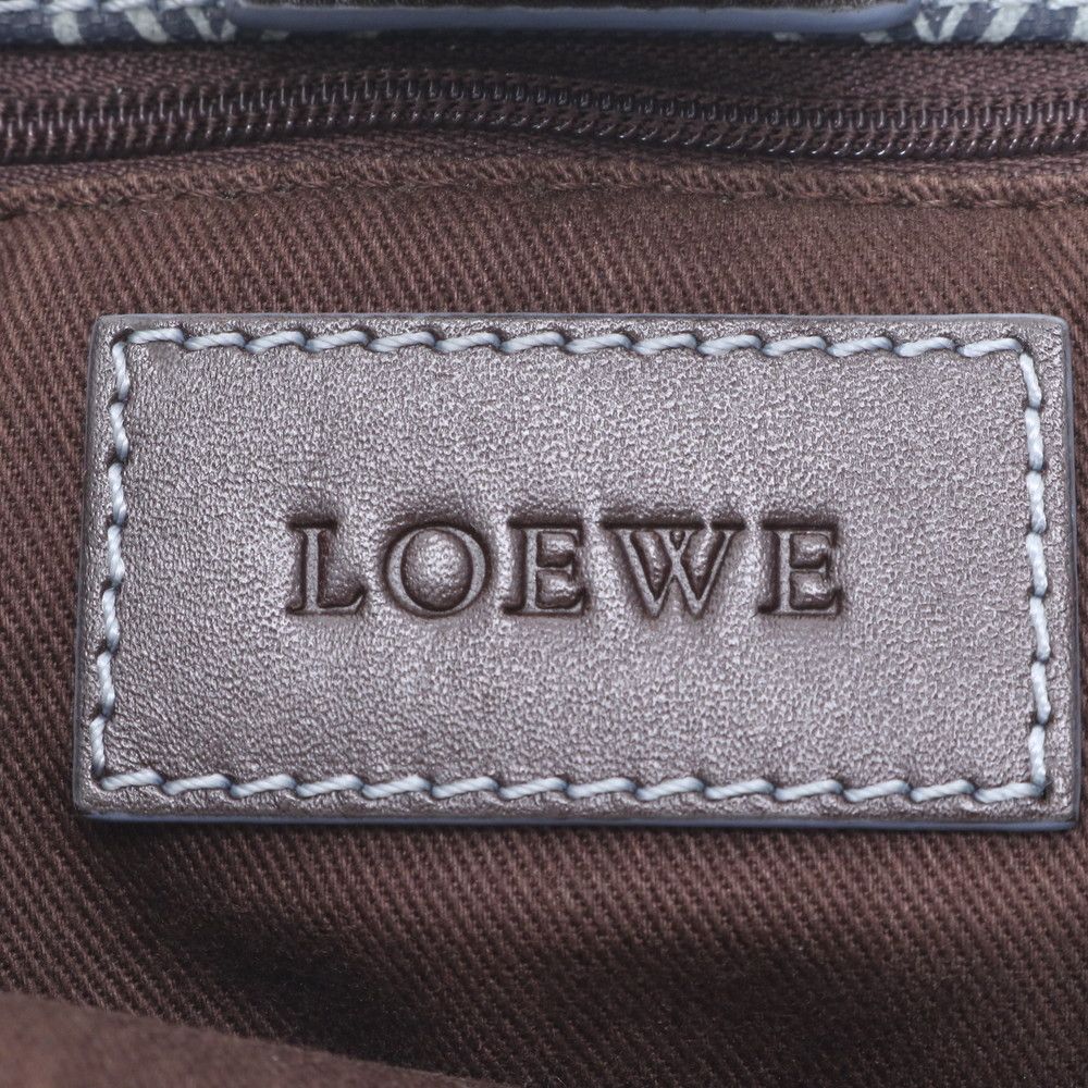 Loewe Anagram Leather Tote Shoulder Hand Navy — view 8