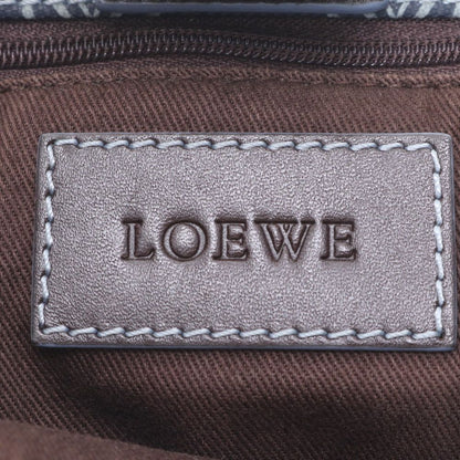 Loewe Anagram Leather Tote Shoulder Hand Navy — view 8