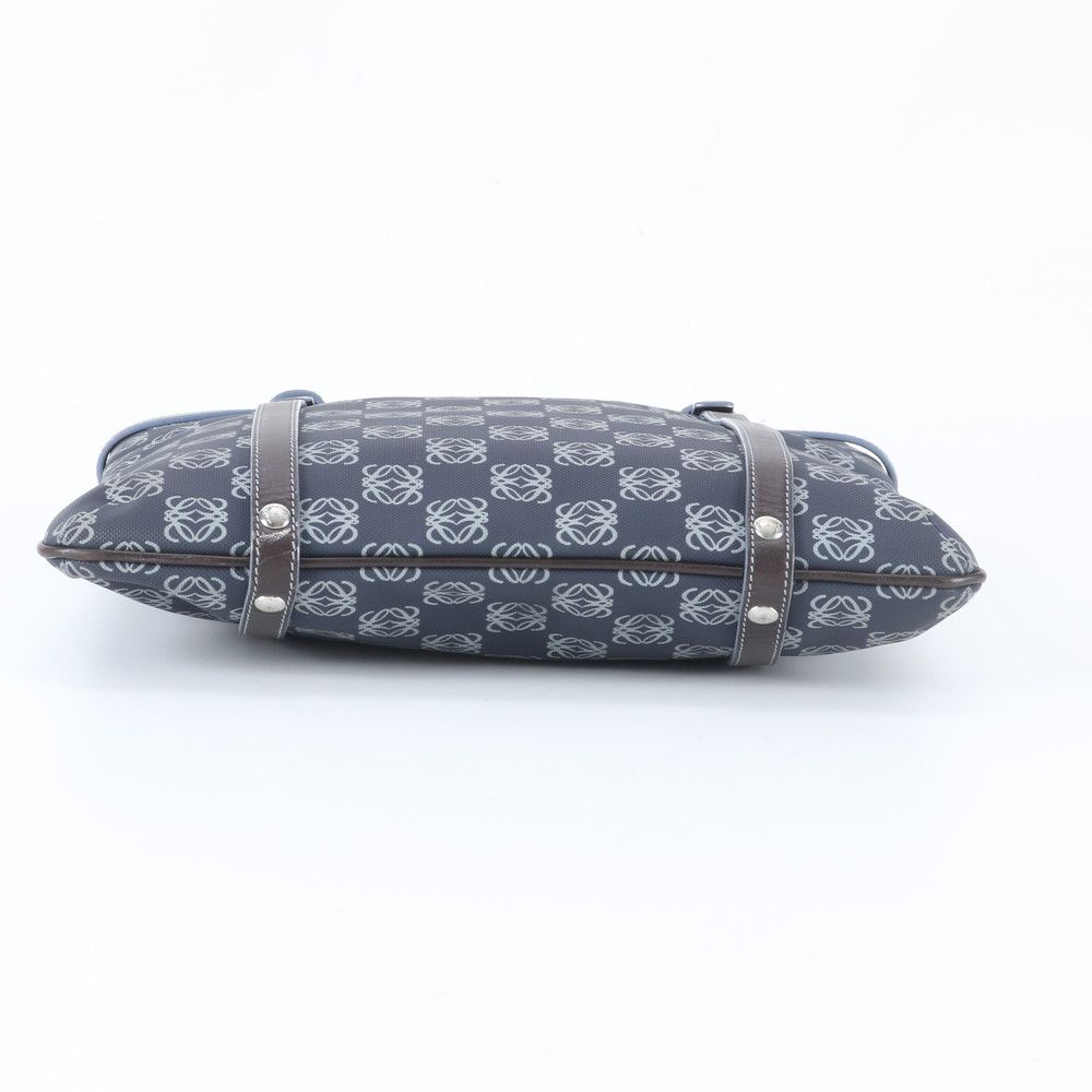 Loewe Anagram Leather Tote Shoulder Hand Navy — view 6