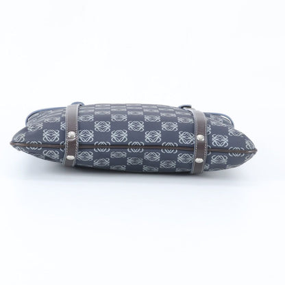 Loewe Anagram Leather Tote Shoulder Hand Navy — view 6