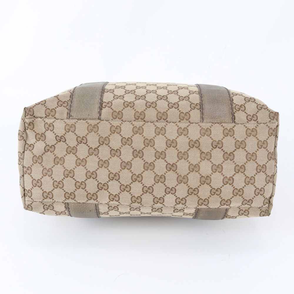 Gucci GG Canvas Bamboo Leather Tote Shoulder Hand — view 6