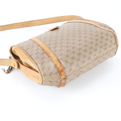 Gucci Vintage Micro GG Leather Shoulder Bag Crossbody Beige — view 4