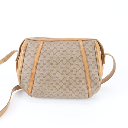 Gucci Vintage Micro GG Leather Shoulder Bag Crossbody Beige — view 3