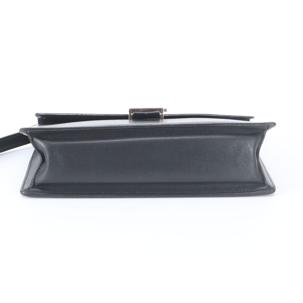 Loewe Anagram Leather Clutch Pouch Business Black — view 6