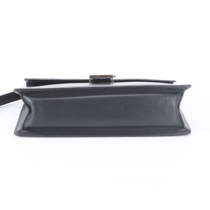 Loewe Anagram Leather Clutch Pouch Business Black — view 6
