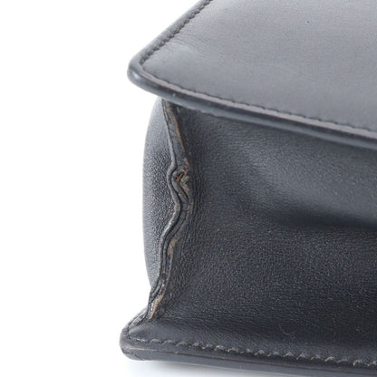 Loewe Anagram Leather Clutch Pouch Business Black — view 8