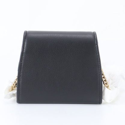 Gucci Chain Shoulder Wallet Blanc Di Leather Bifold Crossbody — view 3