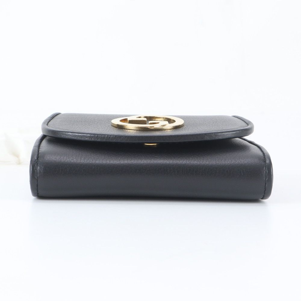 Gucci Chain Shoulder Wallet Blanc Di Leather Bifold Crossbody — view 7
