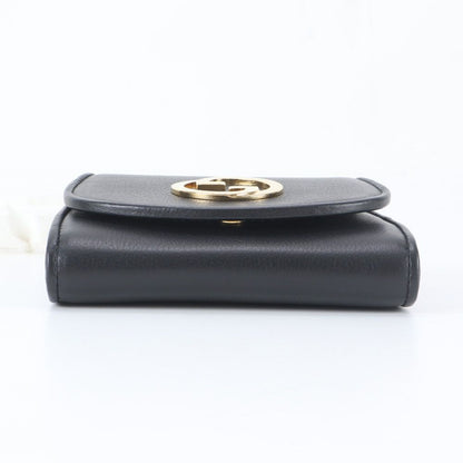 Gucci Chain Shoulder Wallet Blanc Di Leather Bifold Crossbody — view 7