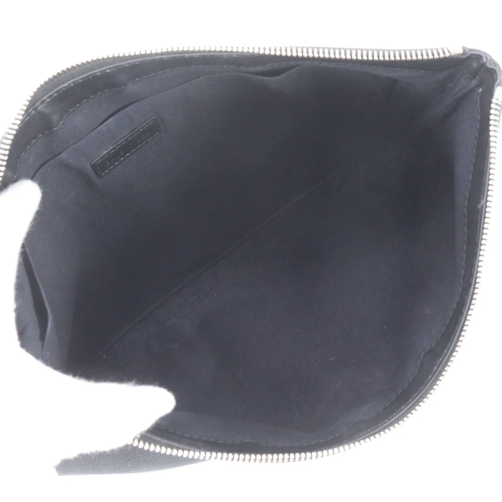 Balenciaga Navy Clip M Leather Clutch Pouch Business — view 6