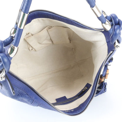 Gucci Guccissima Hobo Tassel Bamboo Leather Shoulder Bag Hand — view 7