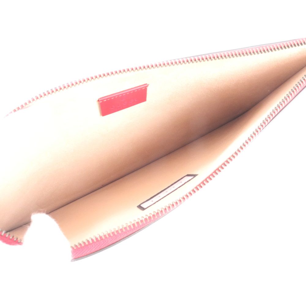 Gucci GG Ghost Leather Clutch Pouch Business — view 7