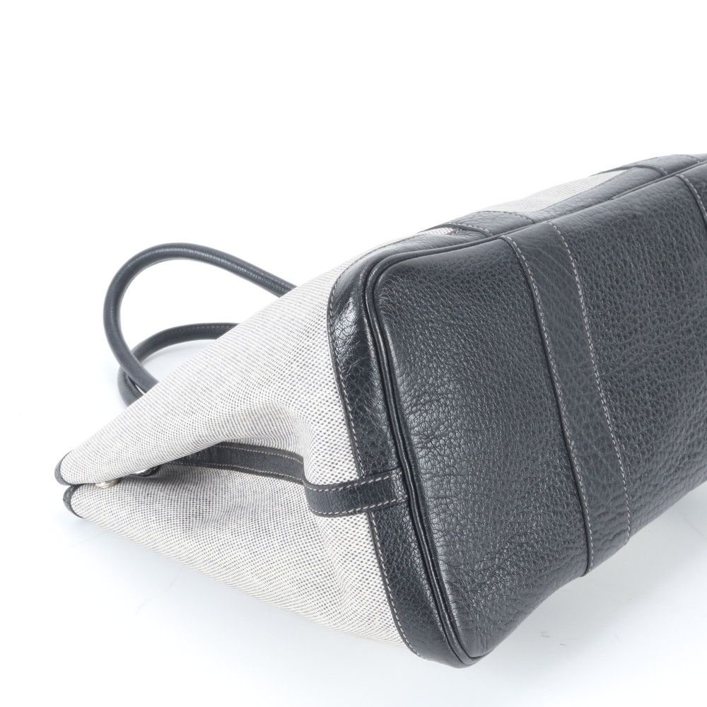Hermes Garden Party PM Toile Ash Leather Tote Shoulder — view 4