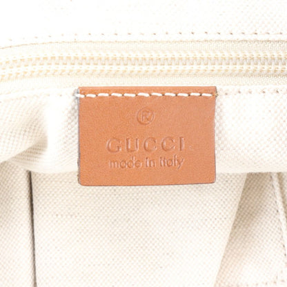 Gucci GG Nylon Leather Tote Shoulder Business Document Brown — view 8