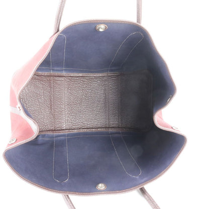 Hermes Garden Party PM Toile Officier Leather Tote Shoulder — view 7