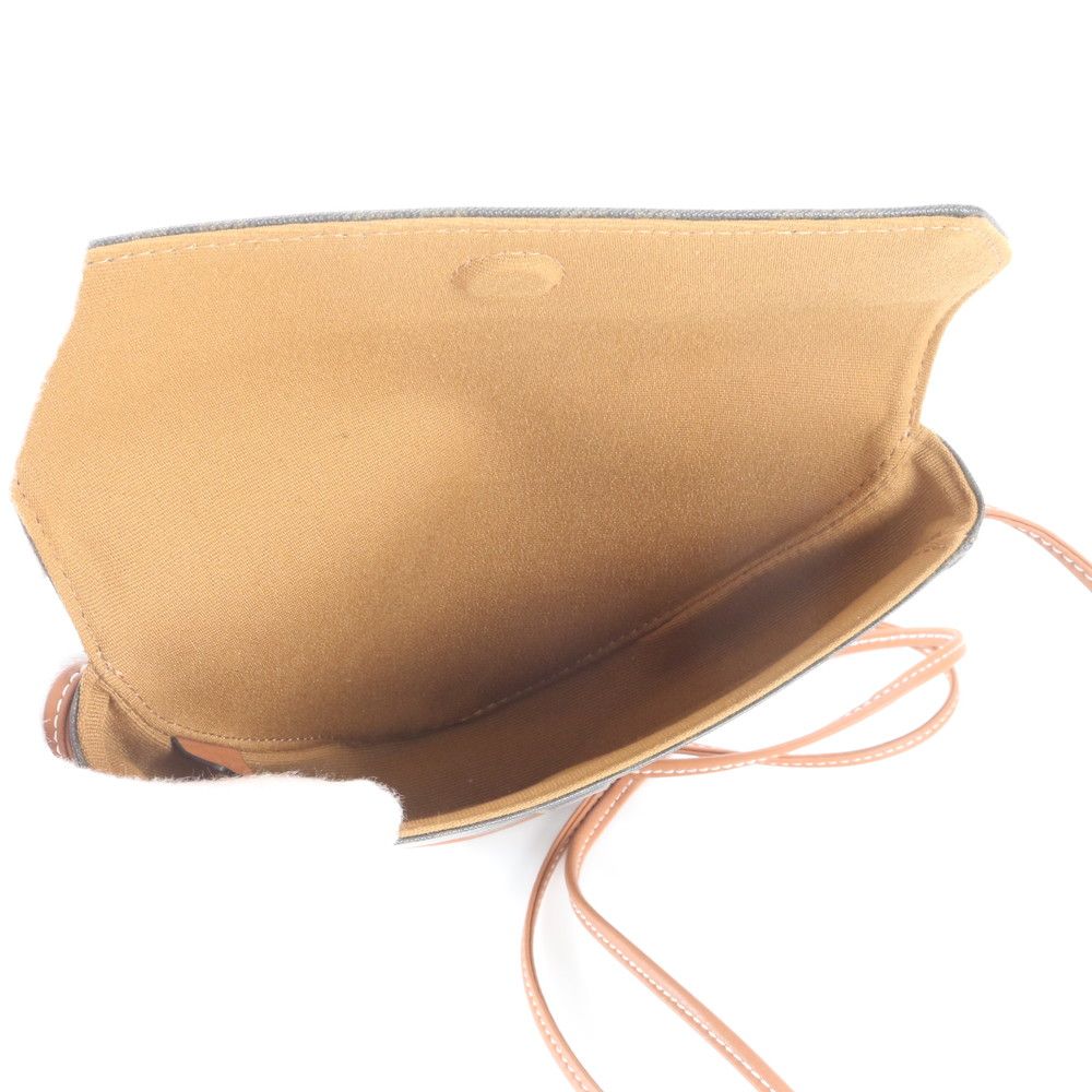 Celine Triomphe Canvas Triangle Leather Shoulder Bag Crossbody Tote — view 6