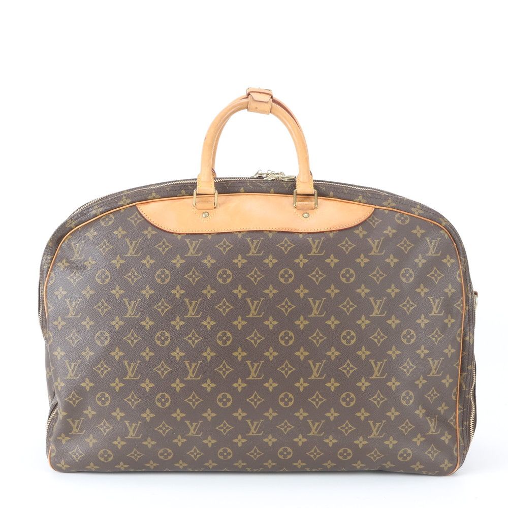 Louis Vuitton Monogram Alize de Poche Leather Boston Bag Business Travel Tote — view 3