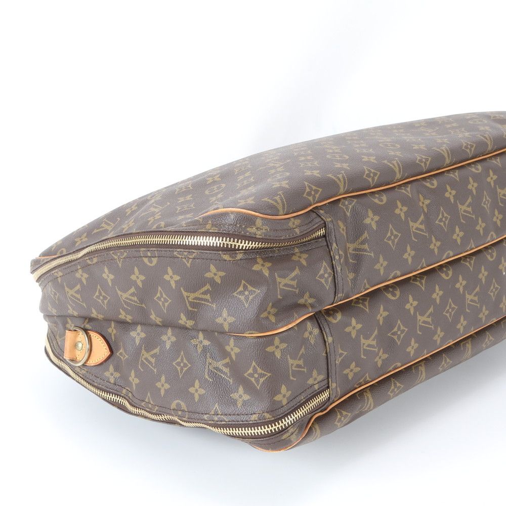 Louis Vuitton Monogram Alize de Poche Leather Boston Bag Business Travel Tote — view 4
