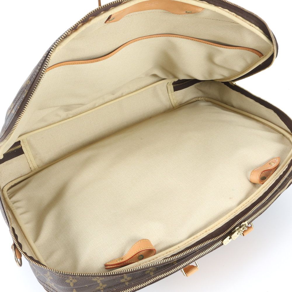 Louis Vuitton Monogram Alize de Poche Leather Boston Bag Business Travel Tote — view 7