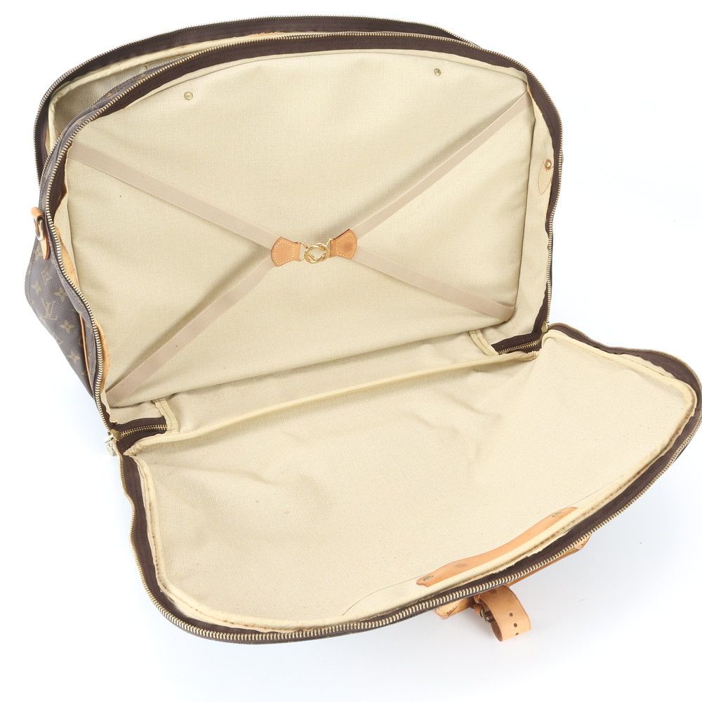 Louis Vuitton Monogram Alize de Poche Leather Boston Bag Business Travel Tote — view 8