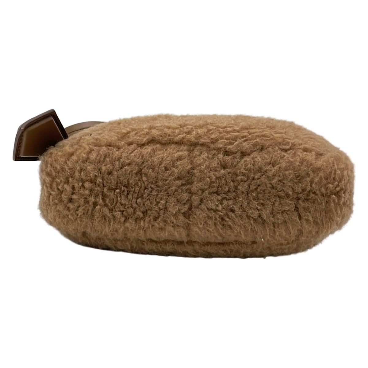 Max Mara Shoulder Bag Teddy Bear Brown Silk Leather — view 5