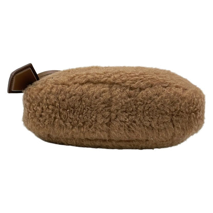 Max Mara Shoulder Bag Teddy Bear Brown Silk Leather — view 5