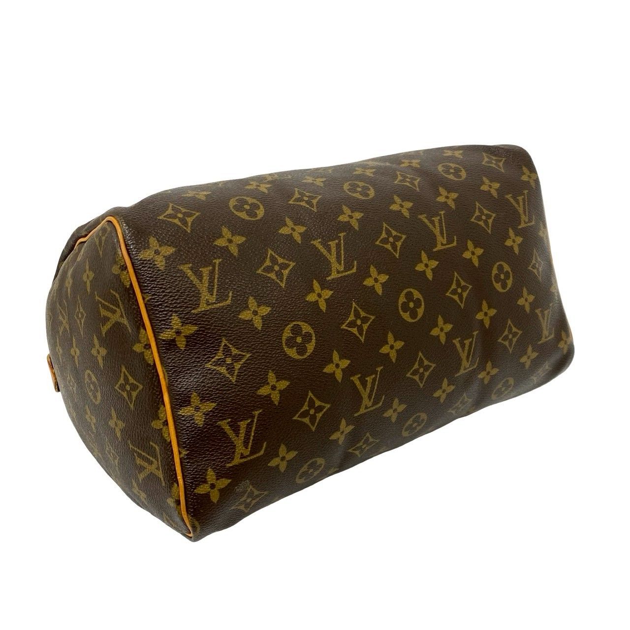 Louis Vuitton Vintage Speedy 30 Monogram Leather Boston Bag Brown — view 7